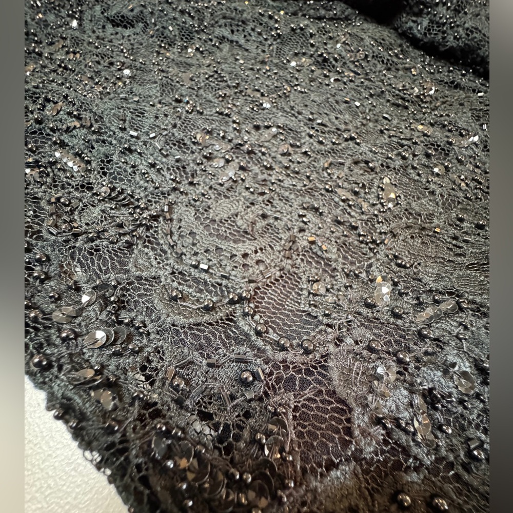 I.N.C. International Concepts Black Beaded Sequin Pants Size 6 Vintage Glam - Picture 11 of 15